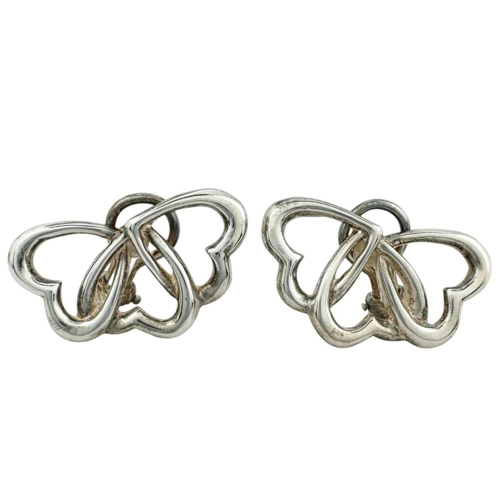 TIFFANY & CO. Silver Heart Earrings
